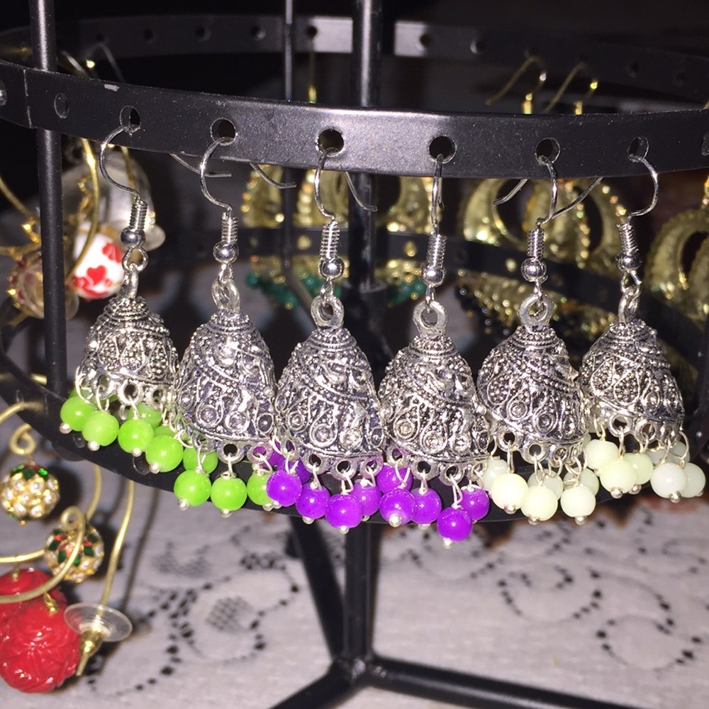 Indian pakistani French wire earrings